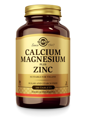 SOLGAR CALCIUM MAGNESIUM PLUS ZINC 100ST